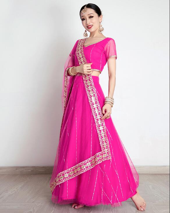 Saree Georgette Women - Индийское женское сари с вышивкой из