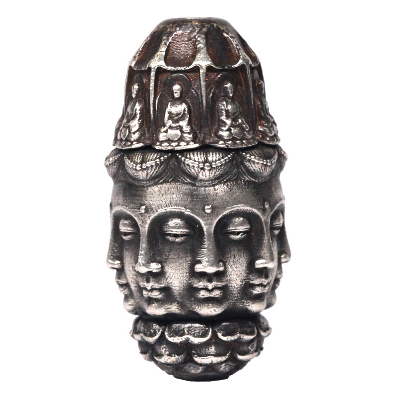 Ethnic Fashion Accessories - Медное посеребренное бесконечное ведро, восьмисторонняя голова