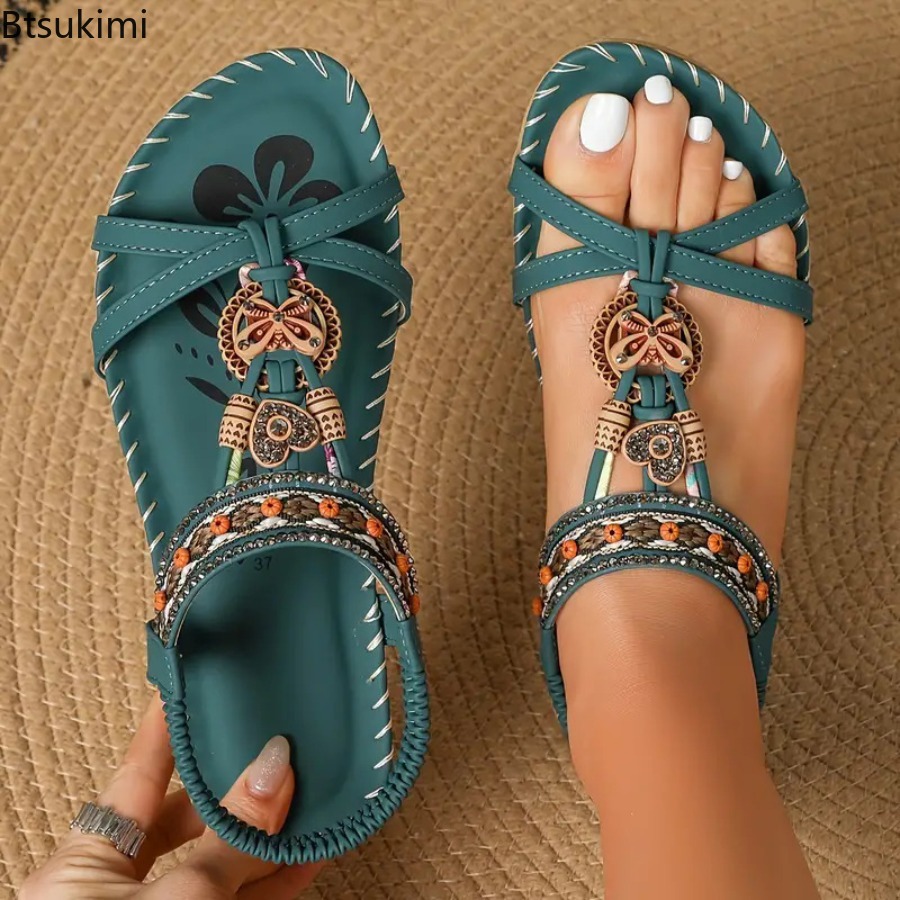 Ethnic Fashion - Женские богемные сандалии для пляжа и
