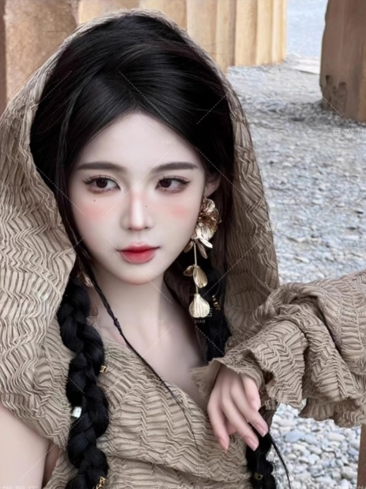 Длинное платье в пустынном сти – обзор и цена Ethnic Fashion Girls