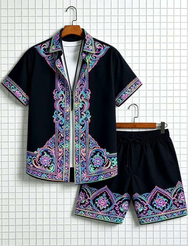 Мужской комплект из рубашки с  – обзор и цена Ethnic Fashion
